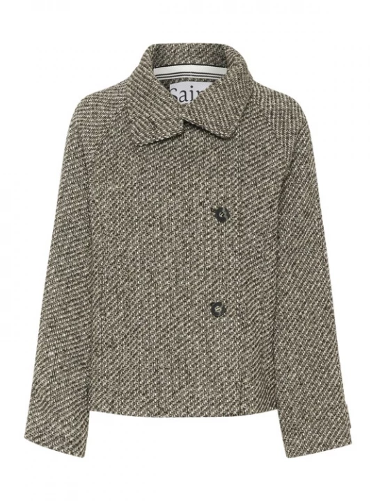 Foto van product SAINT TROPEZ Tussenjas 'Fawn' grijs gemêleerd