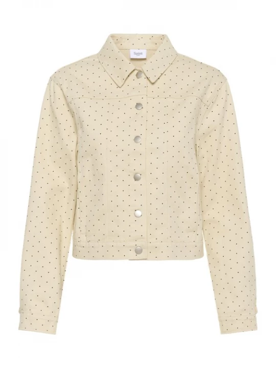 Foto van product SAINT TROPEZ Tussenjas 'PatriciaSZ' zwart / offwhite