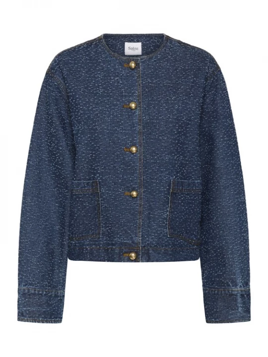 Foto van product SAINT TROPEZ Tussenjas 'Phea' blauw denim