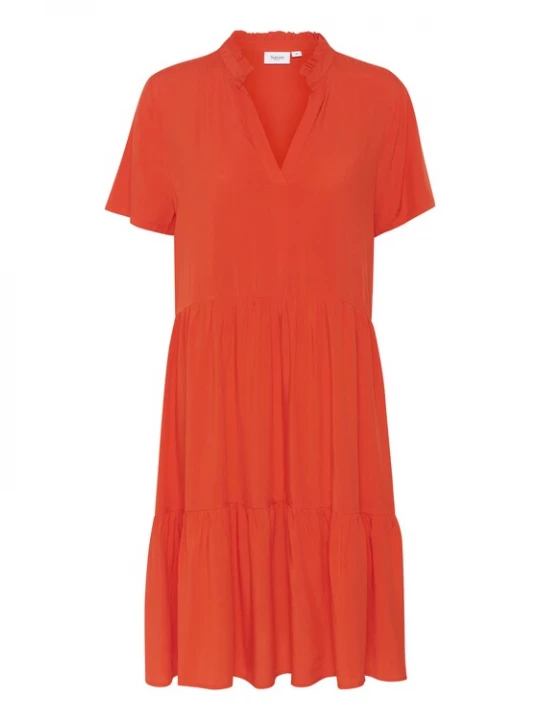 Foto van product SAINT TROPEZ Zomerjurk 'Eda' neonoranje