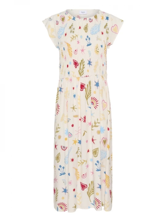 Foto van product SAINT TROPEZ Zomerjurk 'Gisla' ecru / gemengde kleuren