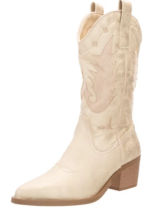 Foto van product Salinyang Cowboylaarzen beige / goud
