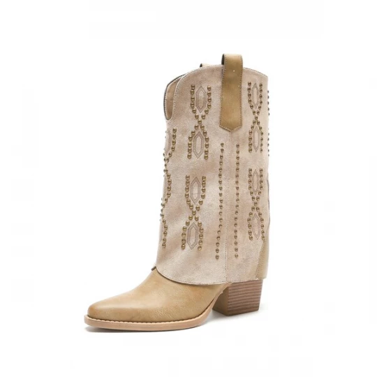 Foto van product Salinyang Cowboylaarzen beige / kaki