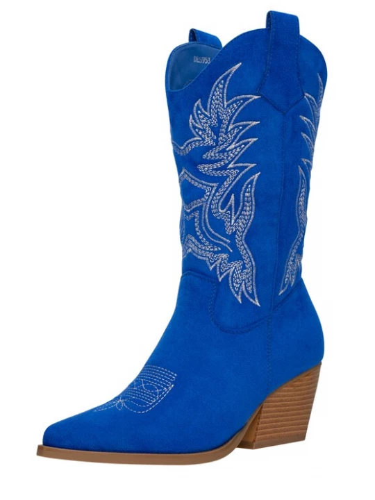 Foto van product Salinyang Cowboylaarzen blauw / wit