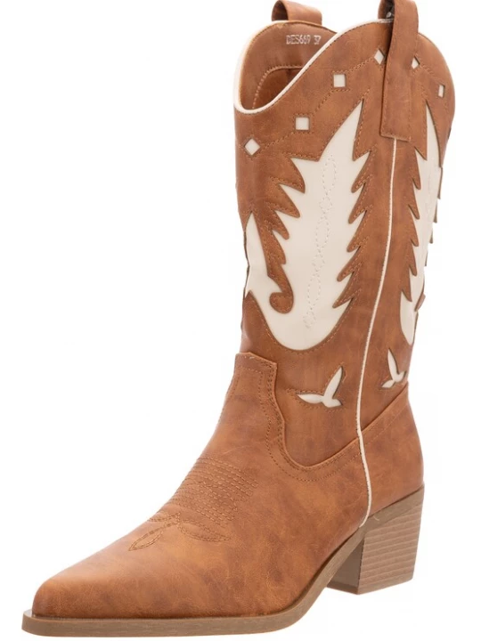 Foto van product Salinyang Cowboylaarzen crème / camel