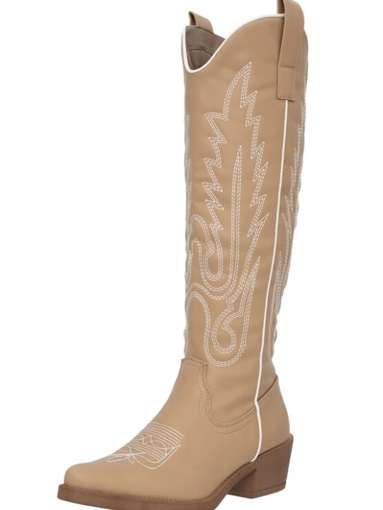Foto van product Salinyang Cowboylaarzen kaki / offwhite
