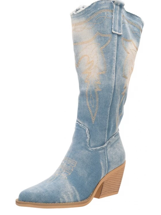 Foto van product Salinyang Cowboylaarzen lichtblauw