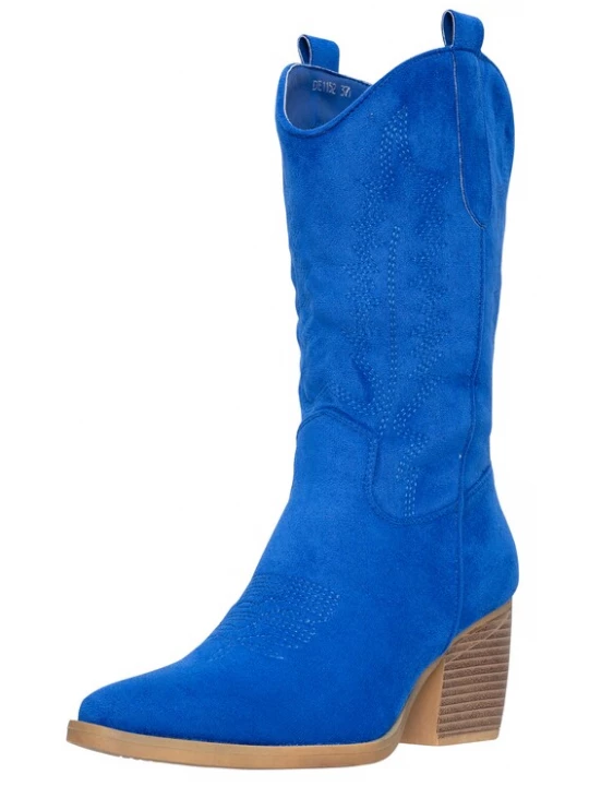 Foto van product Salinyang Cowboylaarzen royal blue / koningsblauw