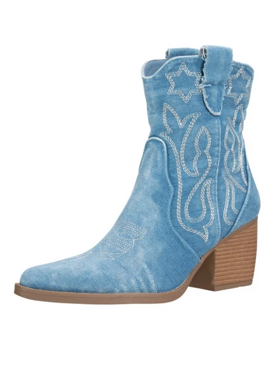 Foto van product Salinyang Cowboylaarzen royal blue / koningsblauw