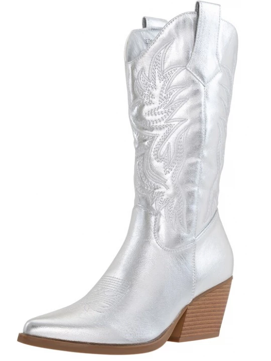 Foto van product Salinyang Cowboylaarzen zilver