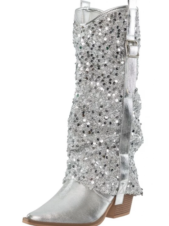 Foto van product Salinyang Cowboylaarzen zilver