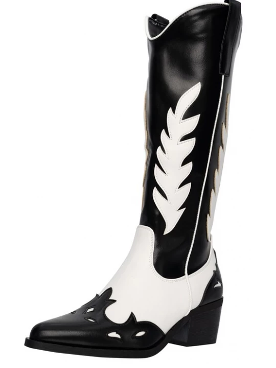 Foto van product Salinyang Cowboylaarzen zwart / wit