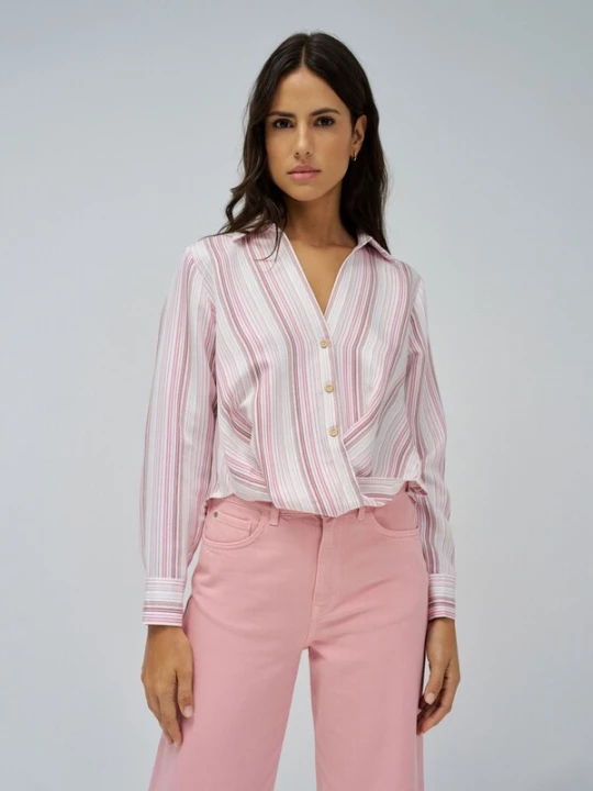 Foto van product Salsa Jeans Blouse ecru / rosé / oudroze / lichtroze / zilver
