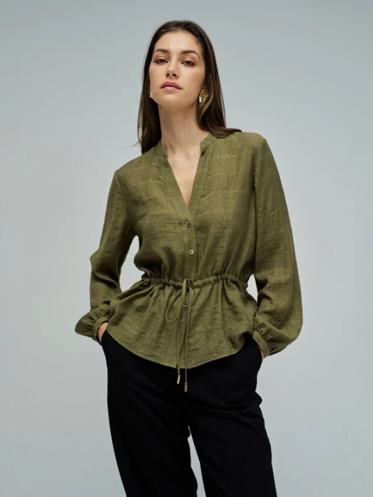 Foto van product Salsa Jeans Blouse olijfgroen