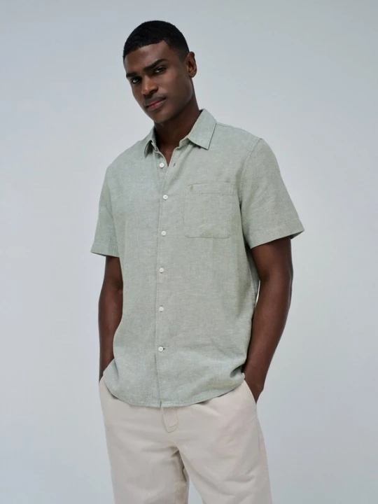 Foto van product Salsa Jeans Overhemd pastelgroen