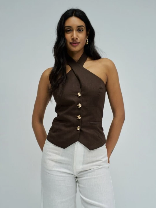 Foto van product Salsa Jeans Top bruin