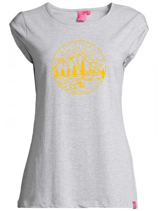 Foto van product salzhaut Shirt geel / grijs