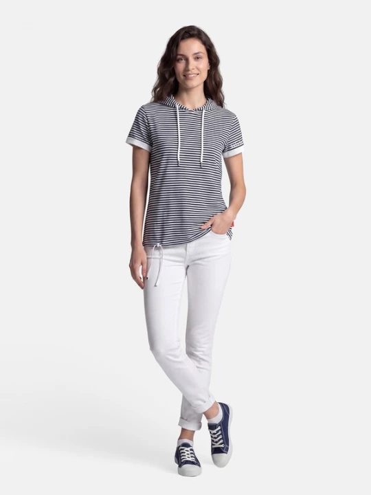 Foto van product salzhaut Shirt navy / wit