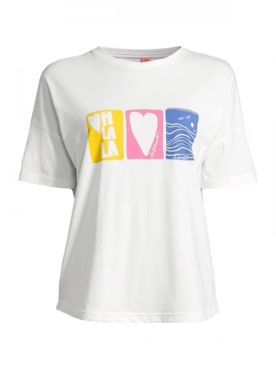 Foto van product salzhaut Shirt 'Orslängs' blauw / geel / pink / offwhite