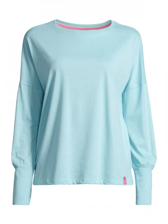 Foto van product salzhaut Shirt 'Smaak' aqua / lichtroze