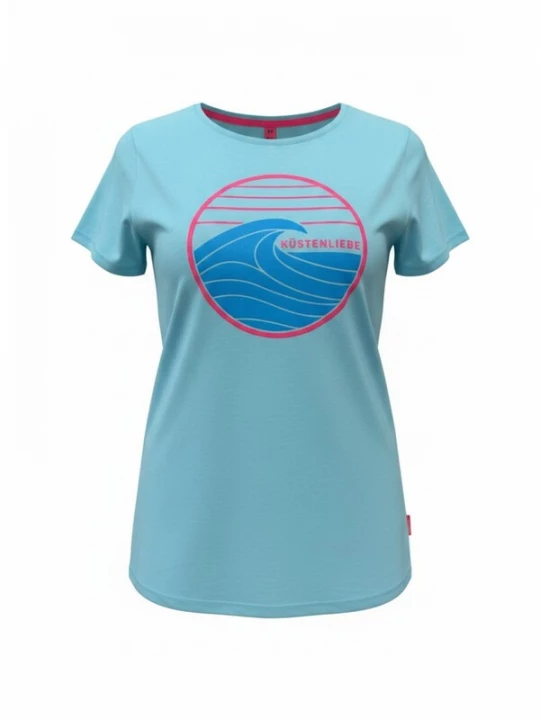 Foto van product salzhaut Shirt ' STEENTJE' aqua / pink