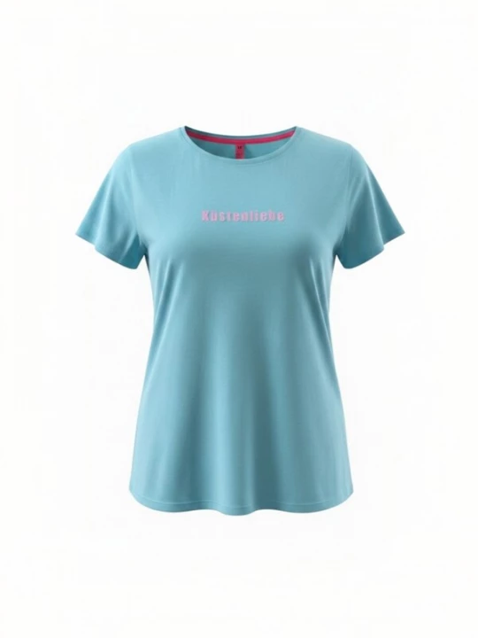 Foto van product salzhaut Shirt ' STEENTJE ' aqua / pink