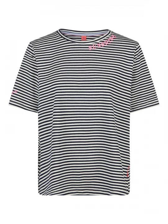 Foto van product salzhaut Shirt 'TESCHI' rosa / zwart / wit