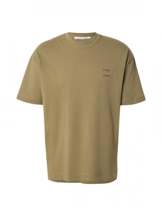 Foto van product Samsøe Samsøe Shirt 'JOEL' olijfgroen / zwart