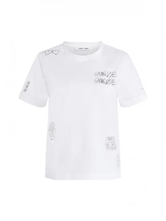 Foto van product Samsøe Samsøe Shirt 'Sacamino' zwart / wit