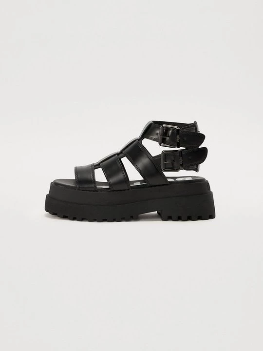 Foto van product Sandalen met enkelbandjes Buffalo zwart