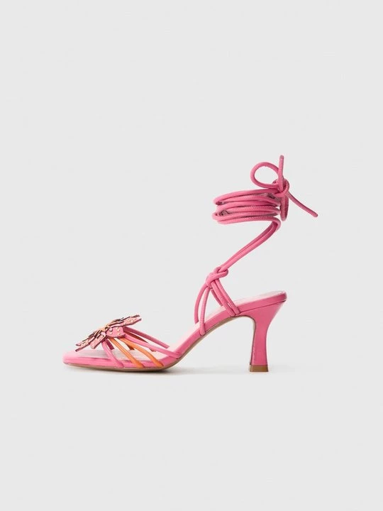 Foto van product Sandalen met enkelbandjes Fabienne Chapot donkerroze