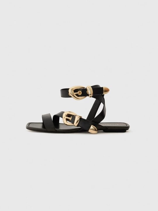 Foto van product Sandalen met enkelbandjes Stuart Weitzman zwart