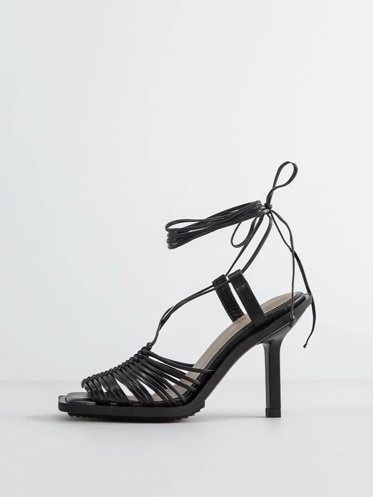 Foto van product Sandalen met hoge hak AllSaints zwart