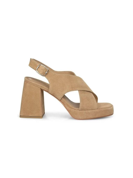 Foto van product Sandalen met hoge hak Alma en Pena camel