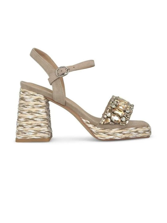 Foto van product Sandalen met hoge hak Alma en Pena lichtbruin