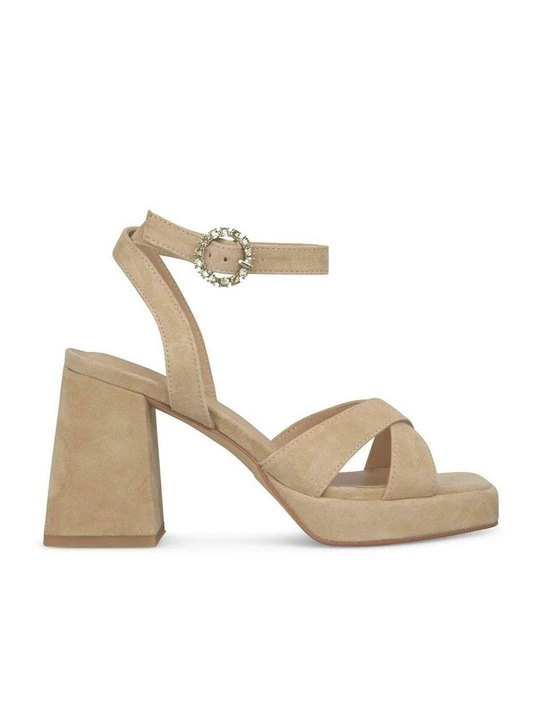 Foto van product Sandalen met hoge hak Alma en Pena zilverkleurig