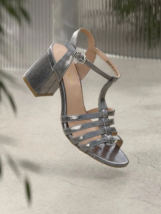 Foto van product Sandalen met hoge hak Anna Field By Zalando zilverkleurig
