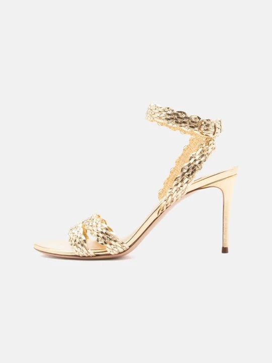 Foto van product Sandalen met hoge hak Casadei goudkleurig