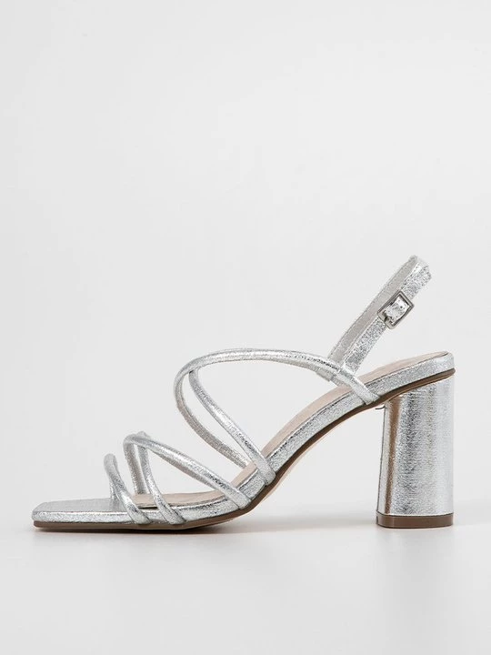 Foto van product Sandalen met hoge hak Cassis Côte D'azur zilverkleurig