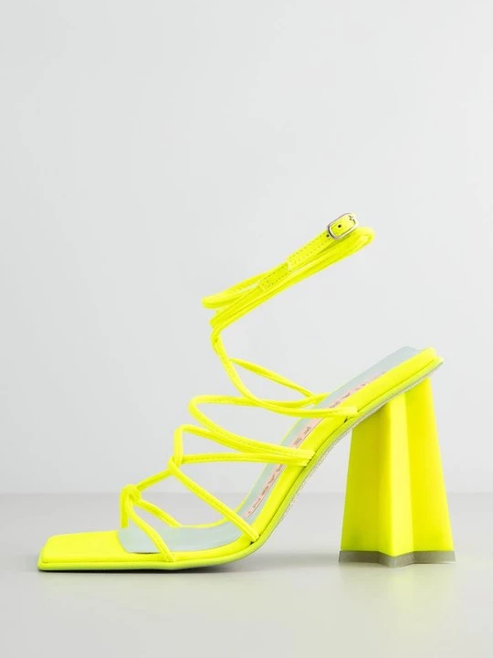 Foto van product Sandalen met hoge hak Chiara Ferragni neongeel