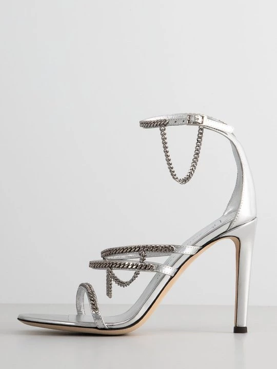 Foto van product Sandalen met hoge hak Giuseppe Zanotti zilverkleurig