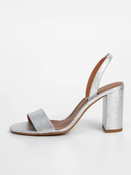 Foto van product Sandalen met hoge hak Jonak zilverkleurig