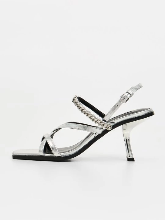 Foto van product Sandalen met hoge hak KARL LAGERFELD zilverkleurig