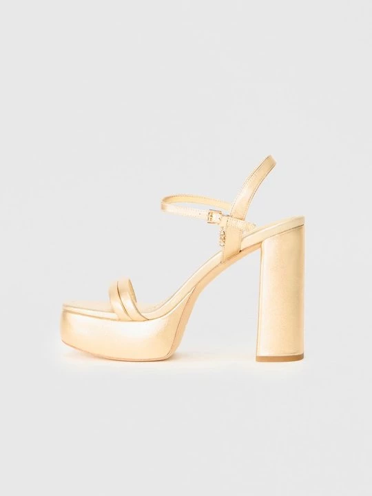 Foto van product Sandalen met hoge hak Michael Kors goudkleurig