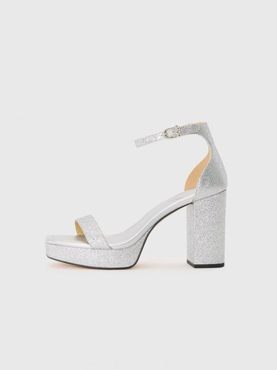 Foto van product Sandalen met hoge hak Michael Kors zilverkleurig
