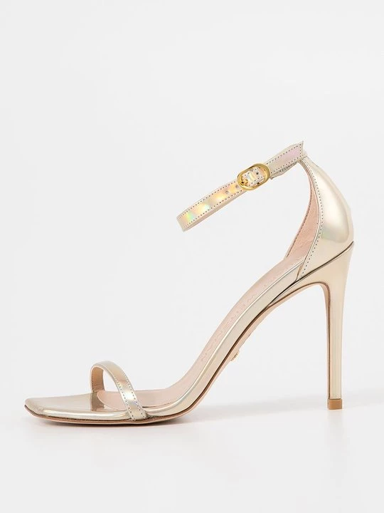Foto van product Sandalen met hoge hak Stuart Weitzman goudkleurig