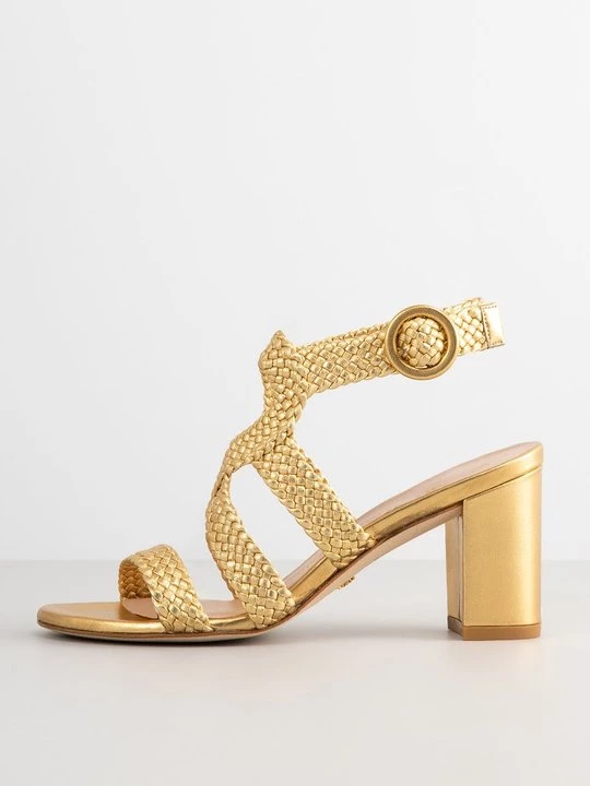 Foto van product Sandalen met hoge hak Stuart Weitzman goudkleurig