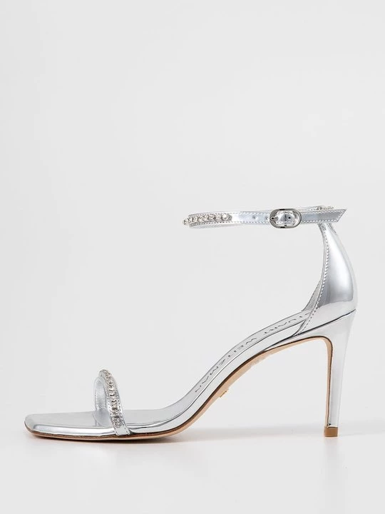 Foto van product Sandalen met hoge hak Stuart Weitzman zilverkleurig