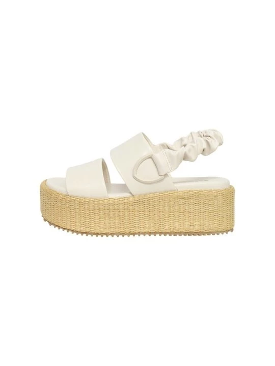Foto van product Sandalen met plateauzool Blauer crème