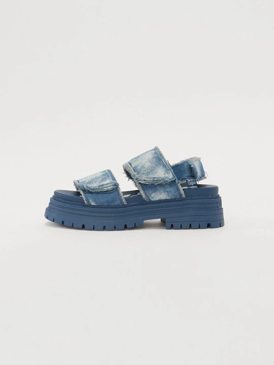 Foto van product Sandalen met plateauzool Buffalo blauw